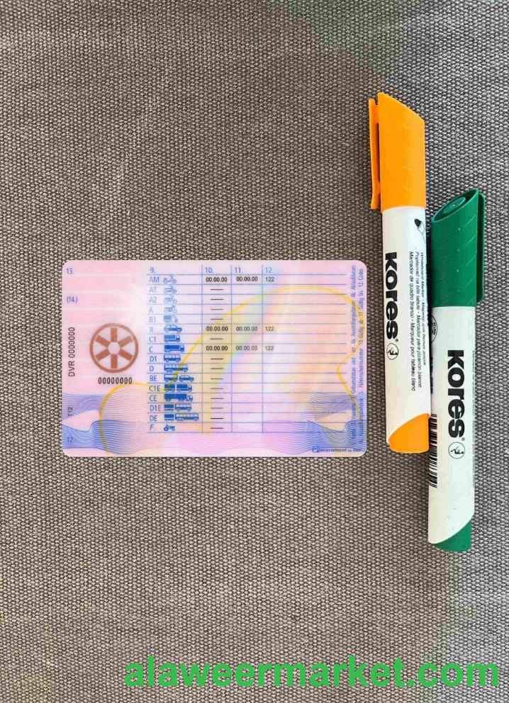 Austria driving license 2013 - present photolook BACK